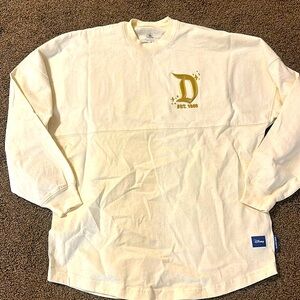 Gold speckled Disneyland resort long sleeve t shirt - womens xs